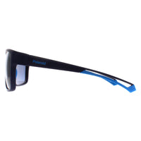 Polaroid Sunglasses PLD 7052/S FLL 7I Matte Blue Blue Polarized High Contrast