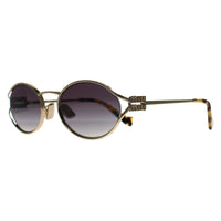 Miu Miu Sunglasses MU52YS ZVN5D1 Brass Gold Dark Brown