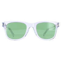 Saint Laurent Sunglasses CLASSIS SL 51 064 Shiny Transparent Crystal Solid Flag Green