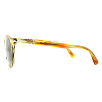 Persol Sunglasses 3152 9043/56 Brown Striped Yellow Blue Anti-Glare