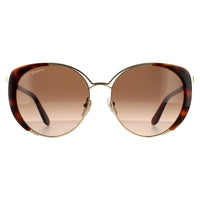 Salvatore Ferragamo Sunglasses SF207S 723 Gold Tortoise Brown Gradient