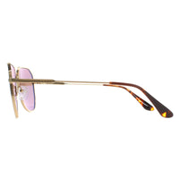 Prada Sunglasses PR63XS 5AK05D Gold Brown Grey Mirror Internal