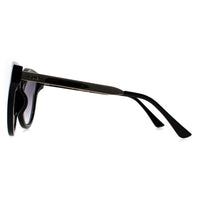 Guess Sunglasses GF0323 01B Shiny Black and Gold Smoke Gradient