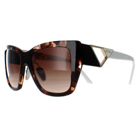Prada Sunglasses PR21YS 07R6S1 Caramel Tortoise and White Brown Gradient