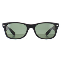 Ray-Ban Sunglasses New Wayfarer 2132 622 Black Rubber Green Small 52mm