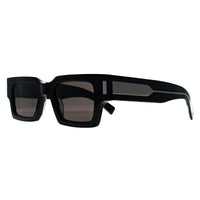 Saint Laurent Sunglasses SL572 001 Shiny Black with Silver Grey