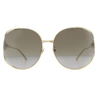 Gucci Sunglasses GG0225S 002 Gold Brown Gradient