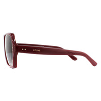 Celine Sunglasses CL40074I 69F Shiny Bordeaux Brown Gradient