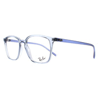 Ray-Ban Eyeglasses RX7185 8235 Transparent Dark Blue Men Women