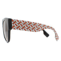 Burberry Sunglasses BE4294 382013 Black Pattern Brown Gradient