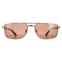 Police Sunglasses SPLB43 Origins 37 02A8 Shiny Grey Gold Brown