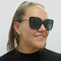 Bvlgari Sunglasses BV8225B 501/T3 Black Grey Gradient Polarized