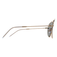 Ray-Ban Sunglasses RB0101S Aviator Reverse 001/VR Gold Green