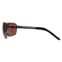 Serengeti Sunglasses Shelton SS547002 Shiny Navy Blue Polarized Drivers Brown