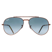Ray-Ban Sunglasses RB3625 New Aviator 92023F Polished Rose Gold Blue Gradient