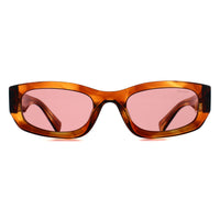 Miu Miu Sunglasses MUB04S 26E80B Striped Tobacco Dark Violet
