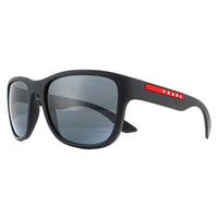 Prada Sport Sunglasses PS01US UFK5L0 Grey Rubber Dark Grey Mirror