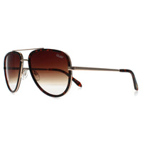 Quay Sunglasses All in Mini TORT Tortoise Gold Brown Gradient