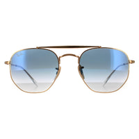 Ray-Ban Sunglasses Marshal 3648 001/3F Gold Light Blue Gradient