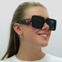 Prada Sunglasses PR23YS 1AB5S0 Black Dark Grey