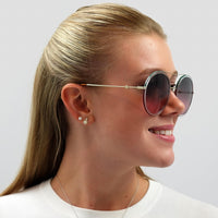 Gucci Sunglasses GG0061S 022 Gold Green and Red Green to Red Gradient