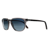 Persol Sunglasses PO3019S 1196S3 Transparent Grey Blue Gradient Polarized