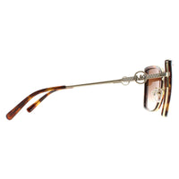 Michael Kors Sunglasses MK1067B 101413 Light Gold Dark Tortoise Brown Gradient