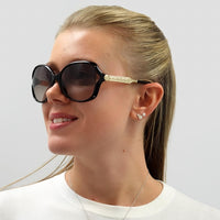 Gucci Sunglasses 0076S 003 Havana Gold Brown Gradient