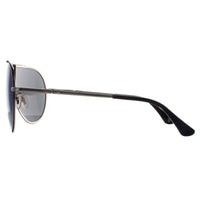 Police Sunglasses Origins 10 SPL964 F94B Black And Silver Smoke Mirror Blue