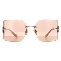 Miu Miu Sunglasses MU54YS ZVN20F Pale Gold Pink Mirror