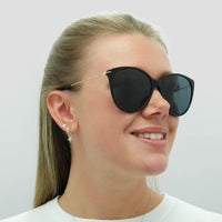 Gucci Sunglasses GG1268S 001 Black Gold Grey