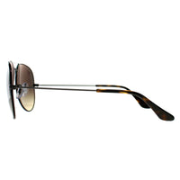 Ray-Ban Sunglasses Aviator 3025 92700A Polished Havana On Gunmetal Brown Vintage Gradient Black