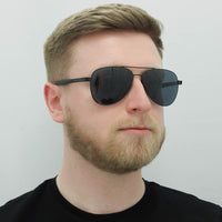 Hugo Boss Sunglasses BOSS 1077/S 003 IR Matte Black Grey