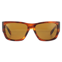 Ray-Ban Sunglasses Nomad RB2187 954/33 Striped Havana Brown B-15