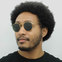 Ray-Ban Sunglasses RB3637 New Round 919631 Gold Green