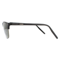 Serengeti Sunglasses Alray 8943 Shiny Dark Gunmetal Black Mineral Polarized 555nm Green