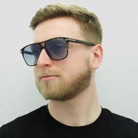 Tom Ford Sunglasses Shelton 0679 52W Dark Havana Blue Gradient