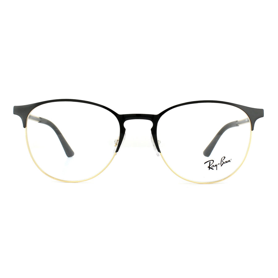 Ray-Ban 6375 Glasses Frames Gold Top on Black 51