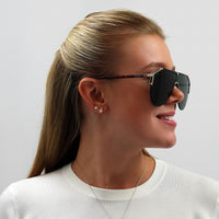 Gucci Sunglasses GG0584S 002 Gold and Havana Green