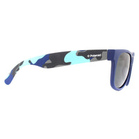 Polaroid Kids Sunglasses P0300 T6D Y2 Blue Camouflage Grey Polarized