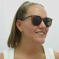 Ray-Ban Sunglasses RB4306 820/73 Striped Red Havana Dark Brown