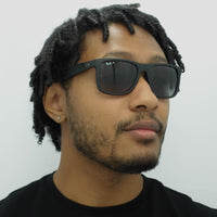 Ray-Ban Sunglasses Justin 4165 622/T3 Black Rubber Grey Gradient Polarized