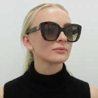 Gucci Sunglasses GG0327S 002 Havana Brown Gradient