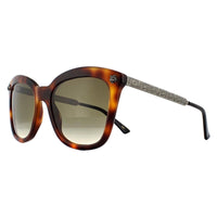 Gucci Sunglasses GG0217S 002 Havana Silver Brown