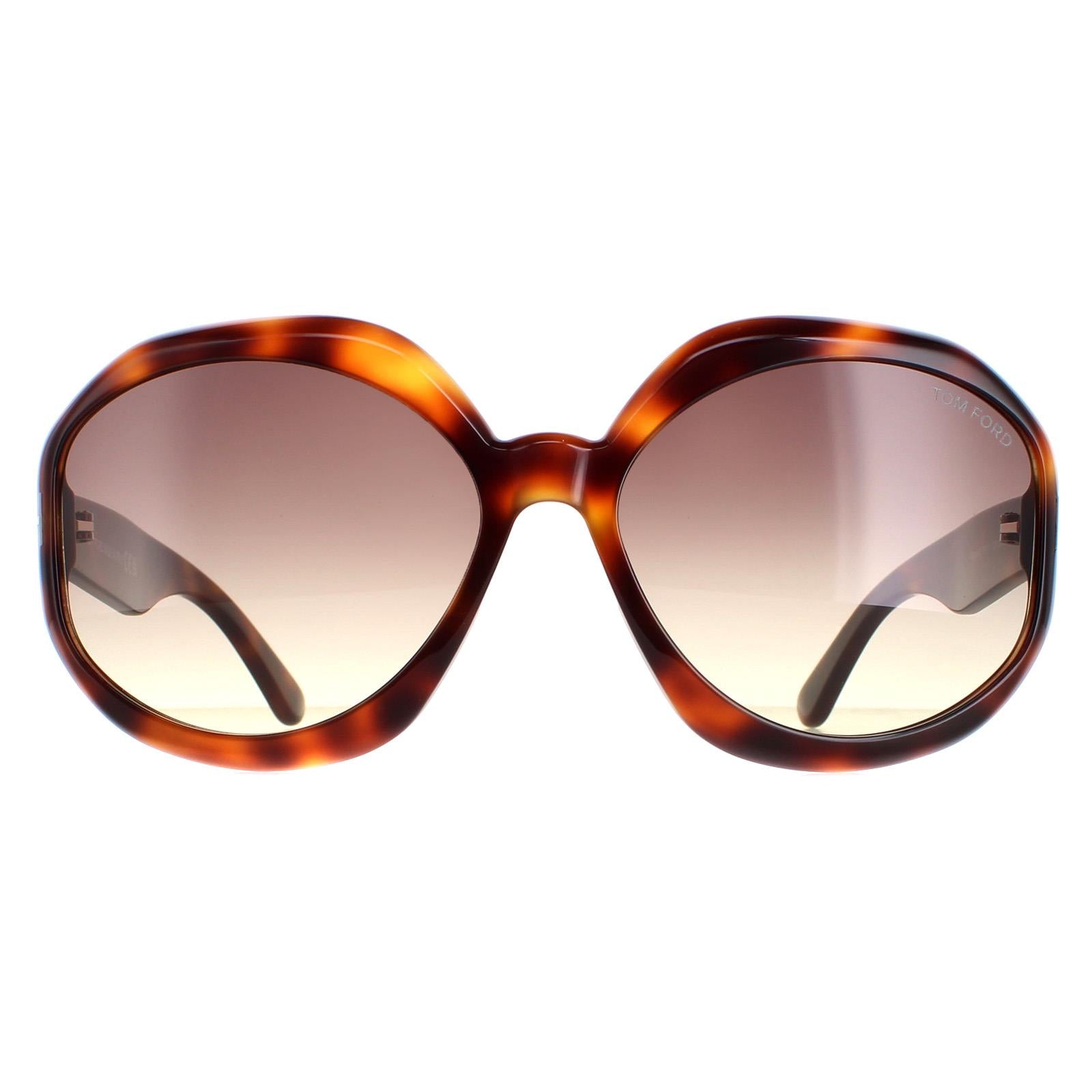 Tom Ford Sunglasses Georgia 02 FT1011 52B Dark Havana Smoke 