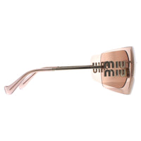 Miu Miu Sunglasses MU54YS ZVN20F Pale Gold Pink Mirror