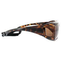 Polaroid Suncovers Fitover Sunglasses 08535 0BM HE Havana Copper Polarized