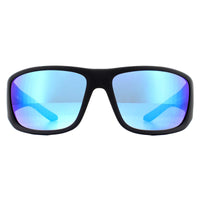 Dragon Sunglasses Jump 006 Matte Black Blue Ion