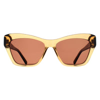 DKNY Sunglasses DK535S 730 Crystal Amber Brown