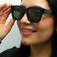 Gucci Sunglasses GG1670SK 005 Black with Green and Red Green